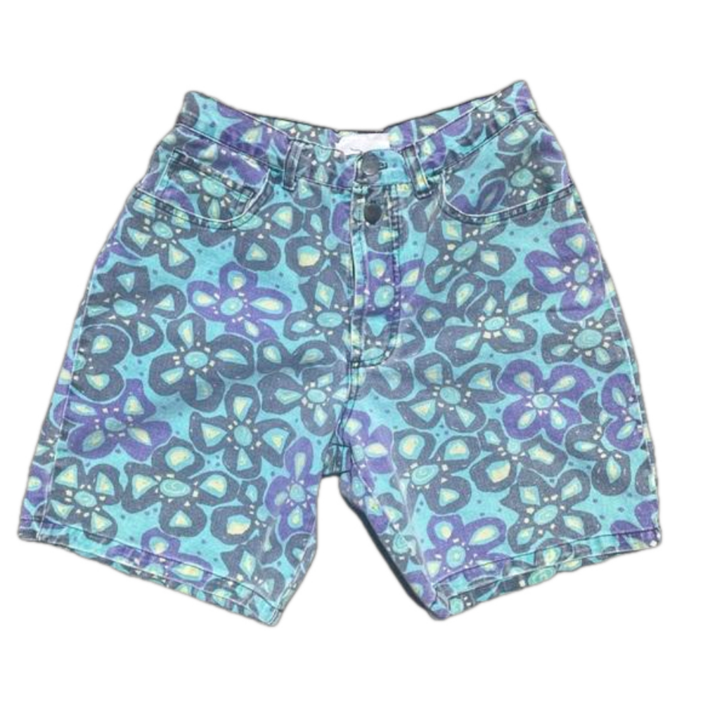 Vintage Spot Sport Printed High Rise Shorts Size 4/6